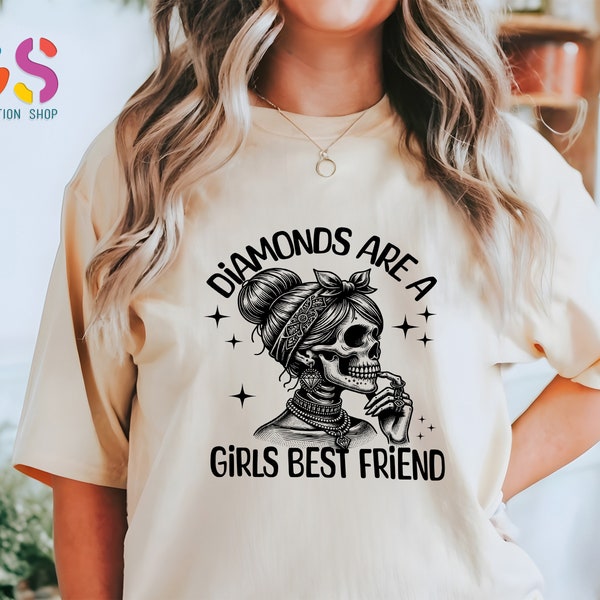 Diamonds Are A Girls Best Friend Shirt, Baseball Shirt Women, Softball Shirts, Skeleton Shirt, Baseball Shirts With Sayings, Softball Tees