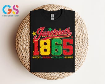 Camiseta Juneteenth 1865, Sudadera afroamericana, Sudadera con capucha de la historia negra, Camiseta del Día de la Libertad