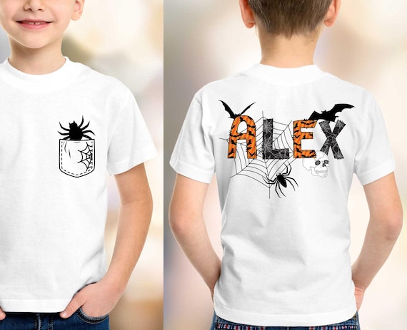Custom Halloween Shirt, Name Shirt For Kids, Halloween Shirt For Kids, Name Shirt For Toddler, Halloween Gifts For Kids, Boo Shirt