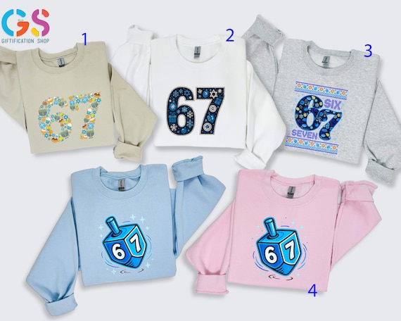 Hanukkah Christmas Family Matching Sweatshirt, Menorah Holiday Sweater, Jewish Icons Xmas Gift For Family & Groups