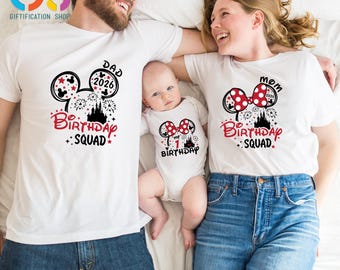 Custom Birthday Squad Shirt, Name Birthday Shirt, Custom Disneyland Shirts, Personalized Disneyworld Family Shirts,Birthday Family Matching