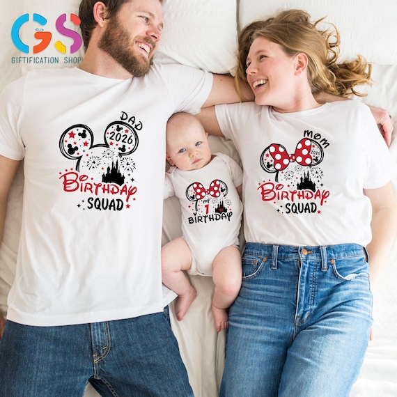 Custom Birthday Squad Shirt, Name Birthday Shirt, Custom Disneyland Shirts, Personalized Disneyworld Family Shirts,Birthday Family Matching
