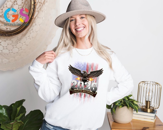 Patriotic Eagle 250th Anniversary Sweatshirt, Red White Blue İndependence Day Sweater, Memorial Clothing
