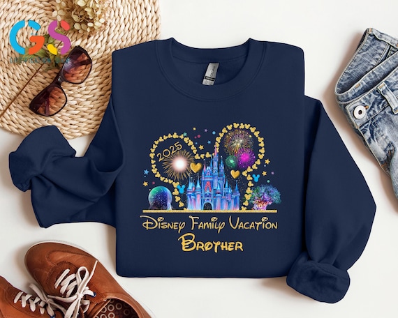 Disneyland Family Vacation 2025 Sweatshirt, Disneytrip 2025 Sweatshirt, Disneyworld Sweater, Family Matching Sweatshirt, Gift For Family