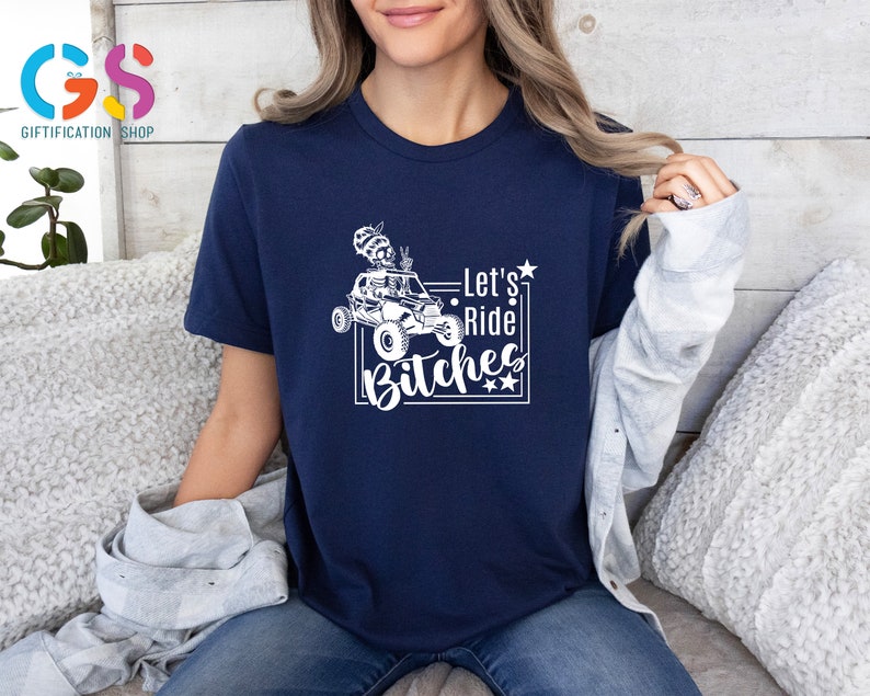 Let's Ride Bitches T Shirt, Lets Ride TShirts, Trail Ride Shirt,Race Mama Shirt,Funny Racing TShirt,Race Wife Gift, Funny Dirt Track Shirt afbeelding 7
