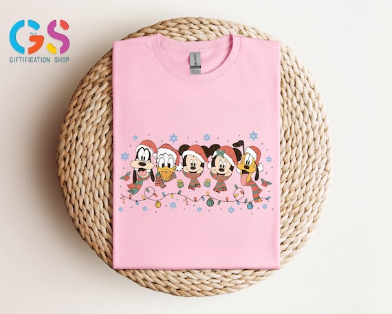 Mickey and Friends Christmas Tshirt, Disney Christmas Sweatshirt, Very Merry Xmas Holiday, Disneyland Kids Gift
