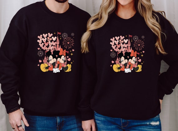 Disneyland Valentine Sweatshirt, Mickey and Minnie Valentine sweater, Valentine's Day Gifts, Funny Valentine's Day Hoodie, Gift For Her