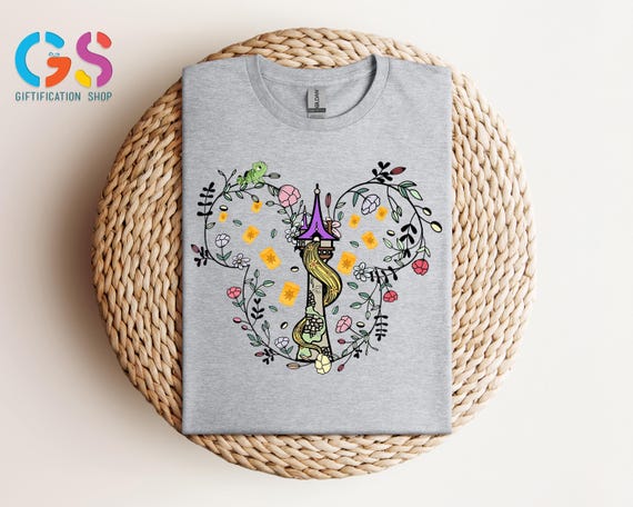 Cute Flower Disney Princess Shirt, Princess Castle Shirt, Funny Floral Shirt, Matching Shirts, Vacation Shirt, Magic Kingdom Shirt
