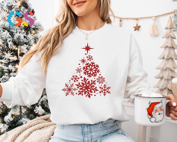 Christmas Snowflake Sweatshirt, Holiday Sweater, Winter Sweatshirt, Christmas Season Hoodie, Christmas Gift