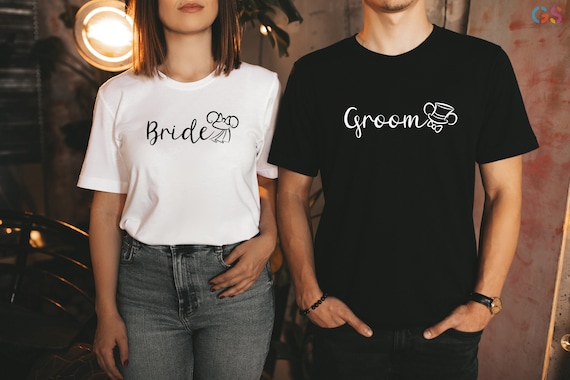 Bride Groom Shirts, Wedding Party Shirt, Disneyland Bride Shirt, Wedding Party Gift, Disneyland Honeymoon Shirt, Gift For Bride And Groom