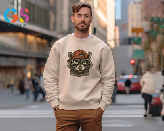 Cool Dad Tax Sweatshirt, Feral Raccoon Lover Sweater, Forest Animal Life Hoodie For Mens, Sarcastic Top