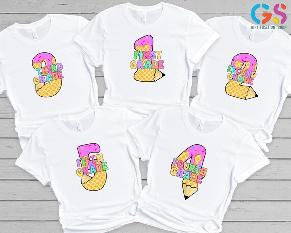 Ice Cream Kids Graduation Shirt, Custom Graduation Shirt for Kids, Senior Toddler Shirts, Funny Grad Level Shirt, School Senior Shirt