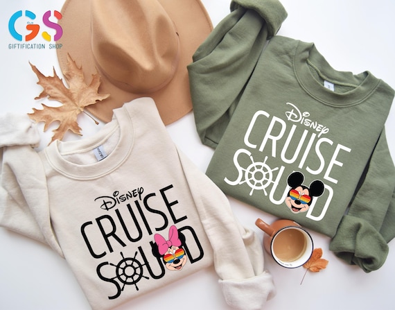 Disney Mickey & Minnie Squad Sweatshirt, Wife Husband Couple Holiday Vacation Sweater, Matching Disneyland Trip Gift