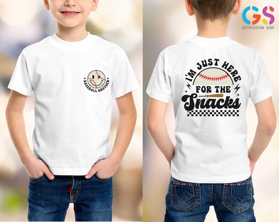 Baseball Brother Shirt, I'm Just Here For The Snacks Shirt, Baseball Shirt, Baseball Season Shirt, Baseball Mom Shirt, Baseball Gifts