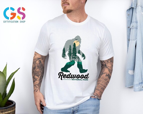 Redwood National Park Shirt, Bigfoot Shirt, Camping Shirt, Mountain Shirt, Hiking Shirt, Lake Shirt, Adventure Shirt, Camp Life Shirt
