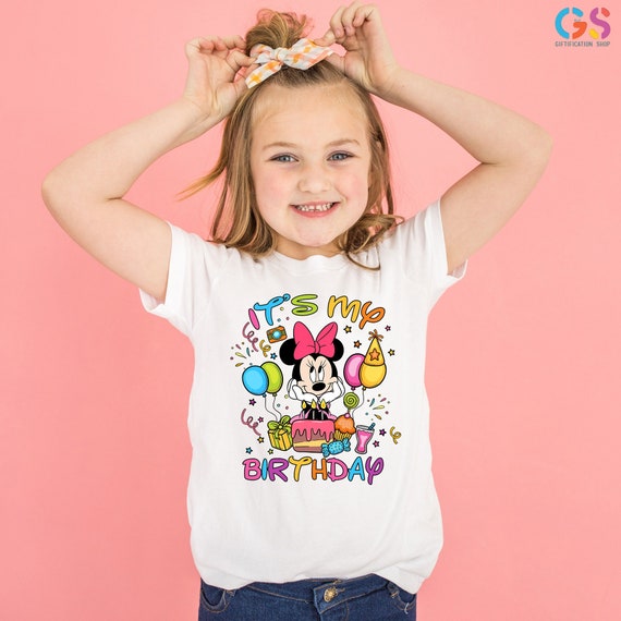 It's My Birthday Shirt, Minnie Mouse Birthday Shirt, Birthday Girl Shirt, Minnie Mouse Birthday Favors, Gift For Birthday Girl