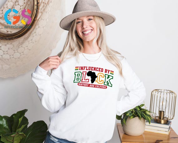 Black History Month Womens Sweatshirt, Black Girl Magic Culture Sweater, African American Heritage Clothes