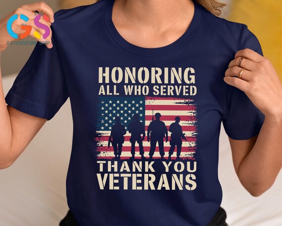 Thank You Veterans Shirt, Military Appreciation T-Shirt, Patriotic USA Flag Tee,Veteran Day Gift Shirt, Memorial Day Shirt,4th of july Shirt