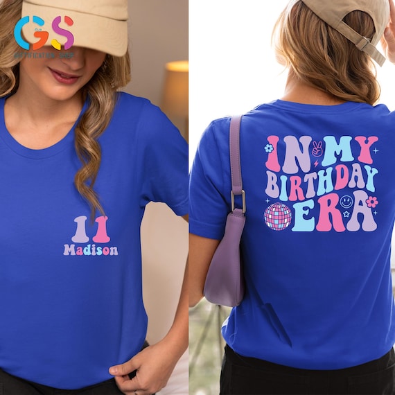 Custom In My Birthday Era Shirt, Kids Birthday Shirt, Retro Birthday Girl Gift, Birthday Toddler Tee, Kids Birthday Tee, Birthday Gift