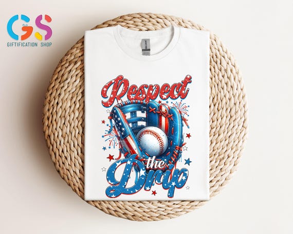 4th Of July Baseball Drip Shirt, USA Baseball Shirt, Baseball Independence Day Shirt, Retro Baseball Shirt, America Ice Cream Drip Shirt