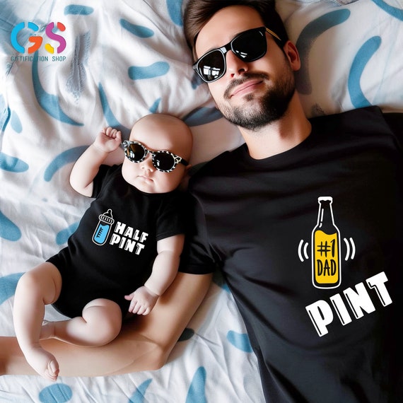 Pint Half Pint Shirt, Father and Son Shirt, Funny Dad Shirt, Dad and Son Shirts, Fathers Day Gift, Gift for Father, Funny Family Shirt