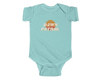 Dawn Patrol Surfer Baby Onesie® Bodysuit, Little Surfer, Beach Baby, Cute Baby Onesie®- Surf Baby Gift