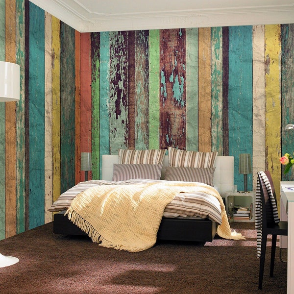 Barnwood Wallpaper - Etsy