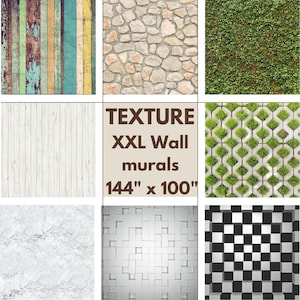 XXL WALL MURAL 144&quot;x100&quot; Texture wall Poster Textured background for wall Texture wall paper Removable Mural Realistic texture Marble Wood
