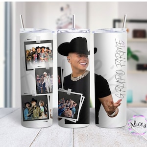 Grupo Firme, Tumbler Print, sublimation, digital file, PNG, Digital download,graphic design,hispanic grupo,photos,sublimation tumbler design