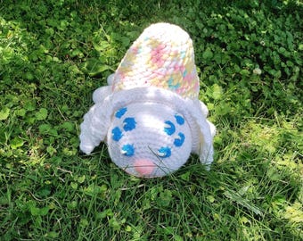 Handgemaakte gehaakte paashaas konijn spin pastelkleuren kinderspeelgoed knuffel kamerdecoratie cadeau