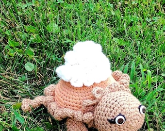 Pumpkin Pie Slagroom Zeeschildpad Knuffel Vakantie Woondecoratie Thanksgiving Knoop Ogen Amigurumi Zacht garen