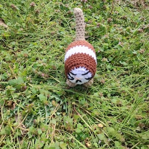 スモアをテーマにしたチョコレートグラハムクラッカーマシュマロをテーマにしたパン猫の編みぐるみぬいぐるみおもちゃ部屋の装飾