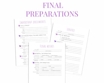 Complete Final Preparations Printable