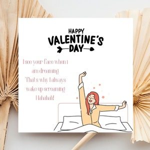 Instant Downloadable Happy Valentines Day Card - Digital Valentines Gift I love You Card - Printable Valentines day Love Card For Couple