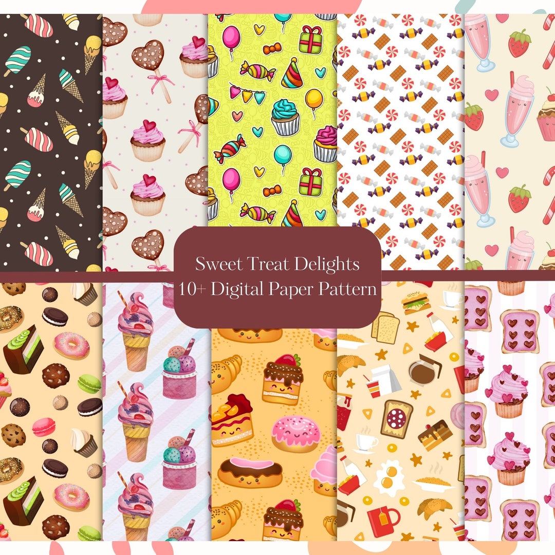 Background Seamless Gift Wrapping Paper Pack - Instant Downloadable ...