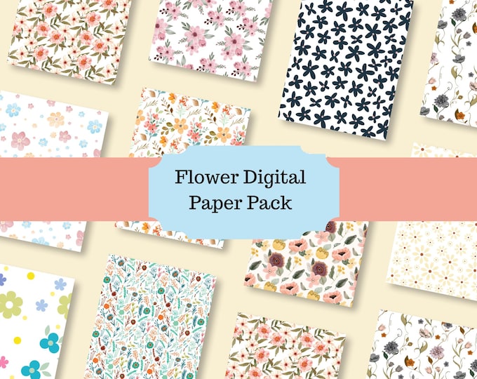 Valentines Digital Paper Pack – Seamless Heart Patterns (PDF, PNG, JPG ...