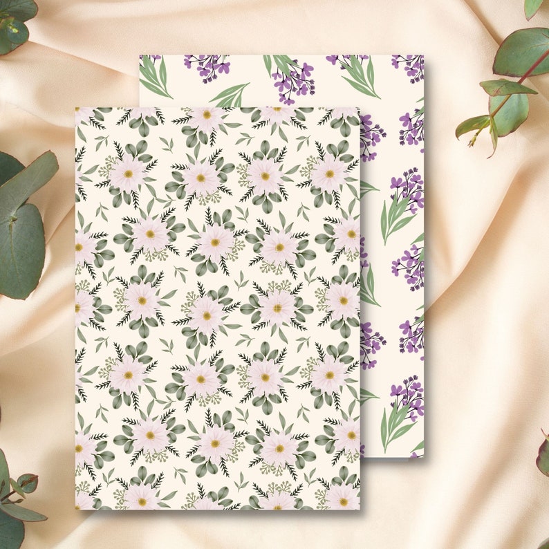 Printable Scrapbook Digital Paper Pack Pattern Bundle - Background ...