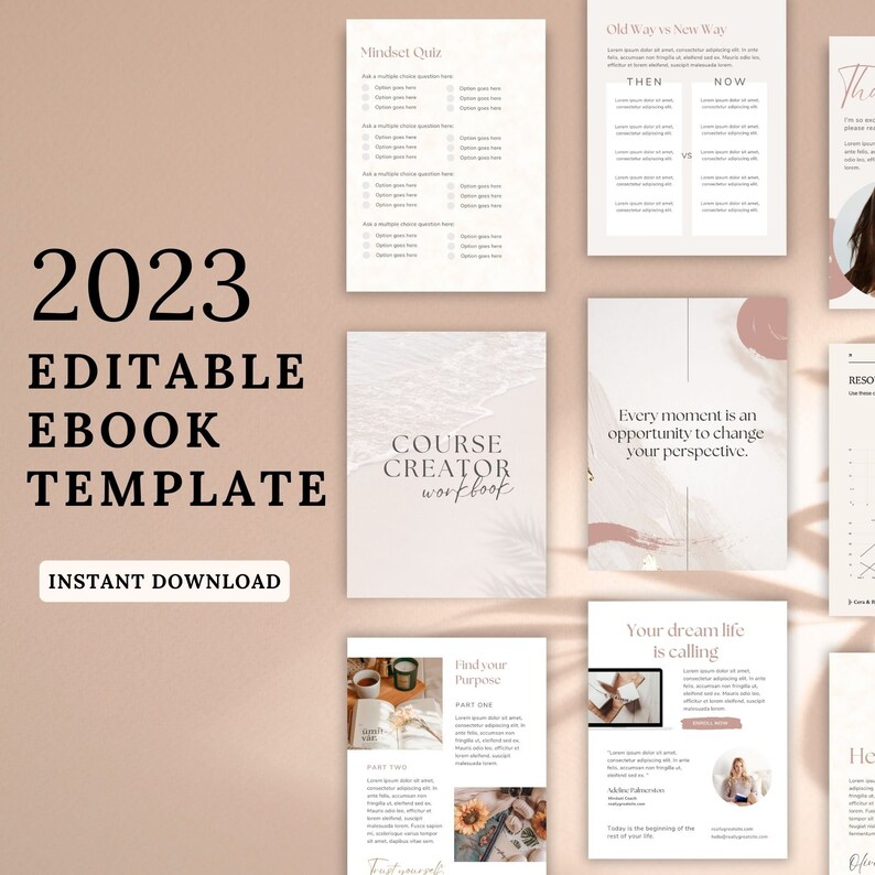 Editable Ebook Template - Canva Coaching Workbook (digital Download) - Etsy