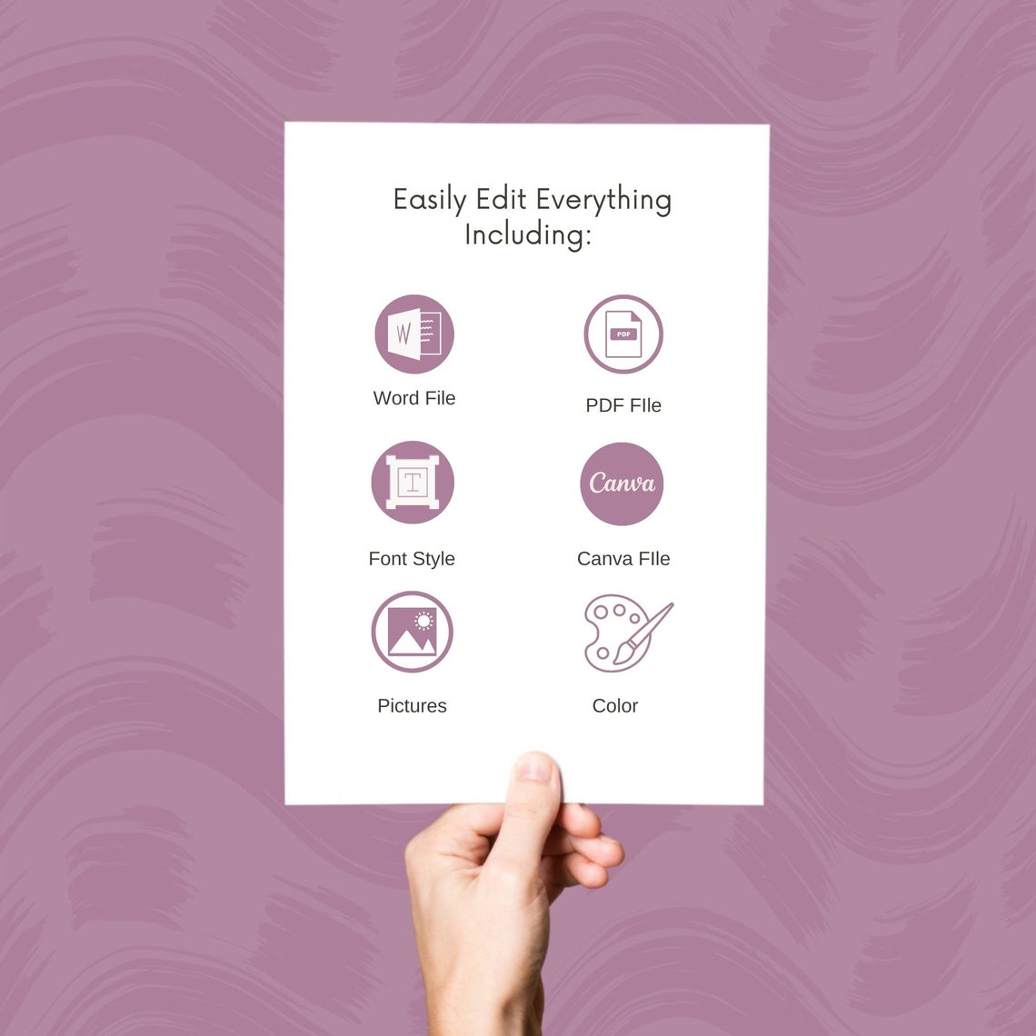 Editable Invoice Template Personalized Invoice Canva Etsy