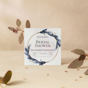 Boho Bridal Shower Invitation, Printable Bridal Shower Template, Bohemian Invitation, Bridal Shower Invitation, Digital Card Template