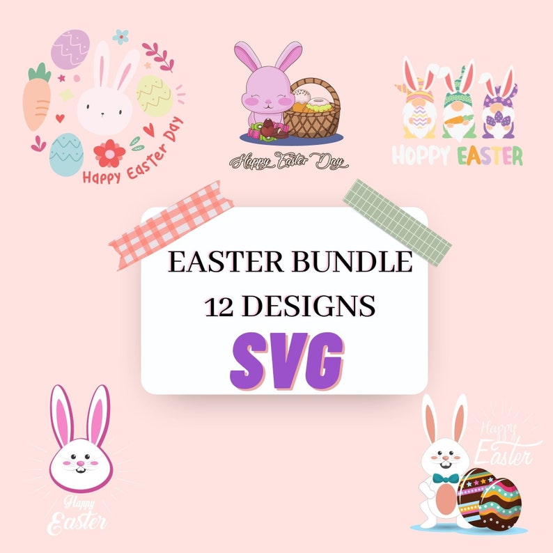 Easter Bunny SVG Bundle – Egg Hunt Designs (digital Download) - Etsy