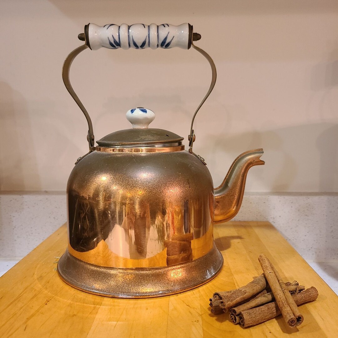 Vintage Copper Tea Kettle by Benjamin & Medwin Etsy