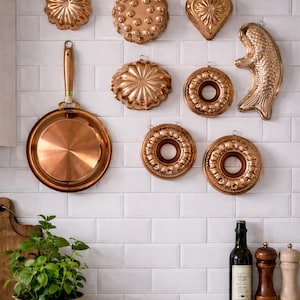 Vintage Copper Baking Molds- variety of collections