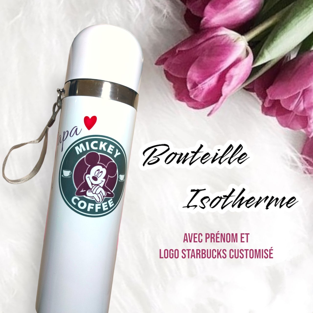Thermos, Mug: Starbucks Personalized First Name Insulated Bottle, Reusable  Bottle Christmas Gift Idea, Coffee Tea Infuser Custom Logo. 