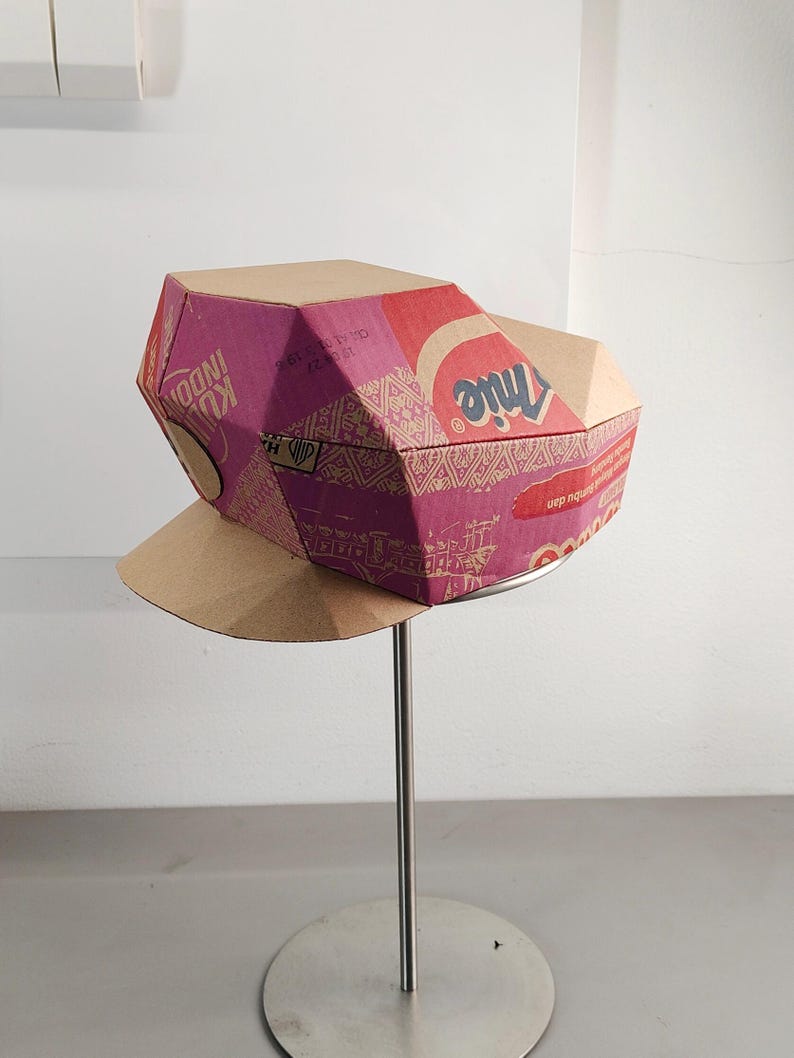 Plumber Hat Cardboard Template | DIY Costume Cosplay Pattern (PDF, SVG) image 3