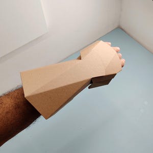 Knight Gauntlet Cardboard Template | DIY Armor and Cosplay Pattern | SVG PDF image 7