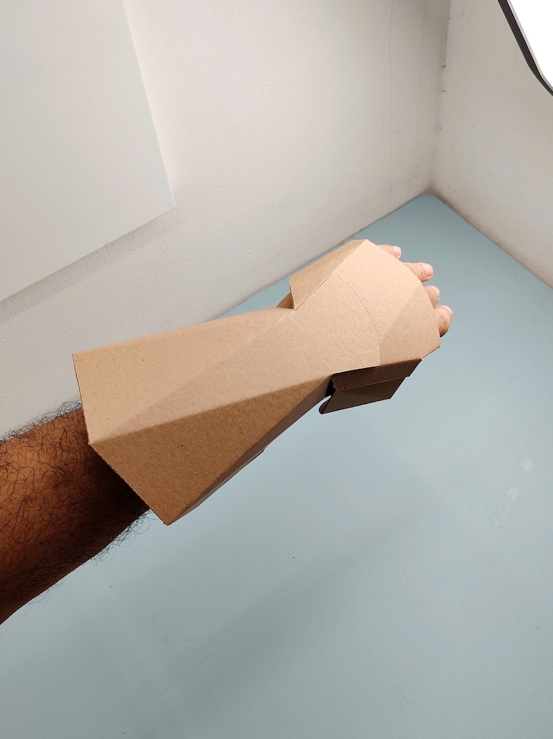 Knight Gauntlet Cardboard Template | DIY Armor and Cosplay Pattern | SVG PDF image 7