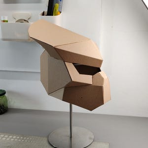 Alien hunter helmet Cardboard Template | DIY Costume and Cosplay Pattern | SVG PDF image 12