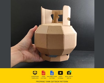3Dハートまたはラブギフトボックス段ボールテンプレート｜DIY収納用の