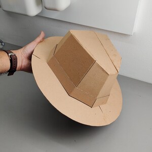 Fedora Hat Cardboard Template | DIY Costume and Themed Parties Pattern | SVG PDF resizable image 2